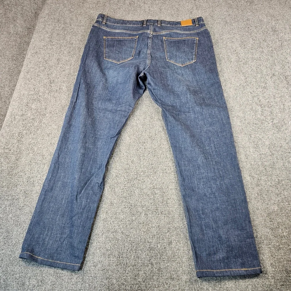 Peter Millar Mens Jeans Size 40 Dark Wash Straight Leg Denim Blue Pants